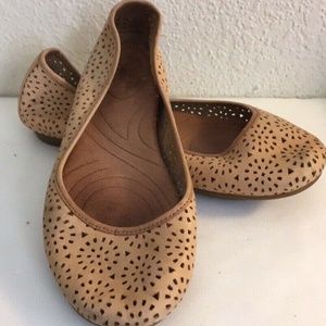 Clarks Indigo Womens Leather Shoes Ballet Size 7